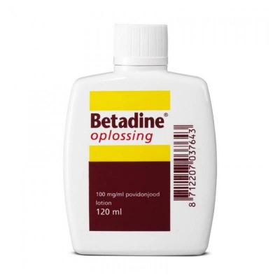 Betadine oplossing 100 mg/ml, flacon a 120ml