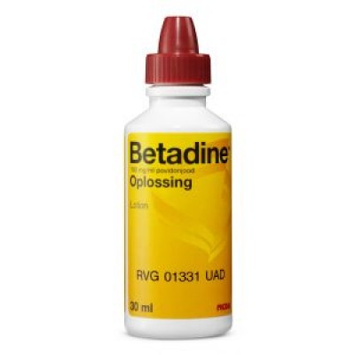 Betadine oplossing 100 mg/ml, flacon a 30ml