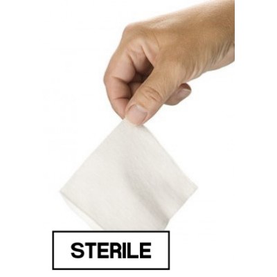 10x10cm Non Woven compr. 4 lagen steriel, 100 stuks