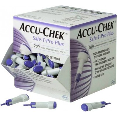 Accu-Chek Safe T Pro Plus lancetten (200 stuks)