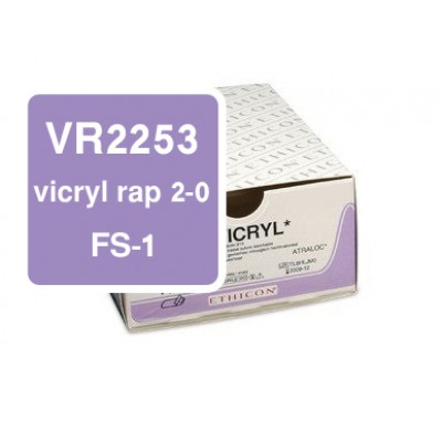 Ethicon vicryl rapide VR2253 2-0, FS-1, DS-24,5 per 36