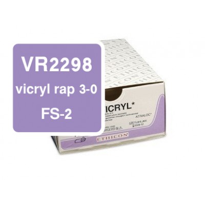Ethicon vicryl rapide VR2298 3-0 (75cm), FS-2, DS-18,5 per 36
