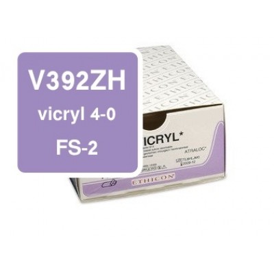 Ethicon vicryl V392ZH 4-0, FS-2, DS-18,5 per 36