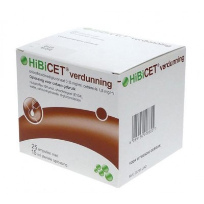 Hibicet verdunning 15ml, per 25 stuks