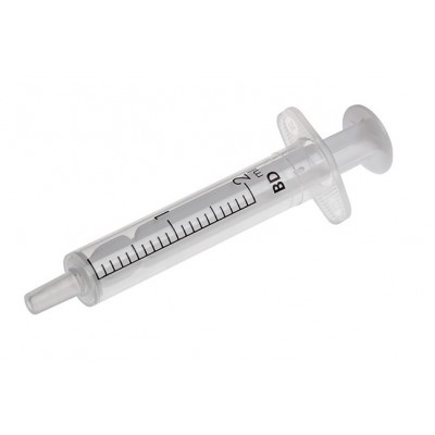 Injectiespuit 2-delig  2cc ( 100 stuks )