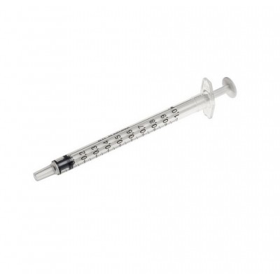 Injectiespuit 3-delig  1cc ( 120 stuks )