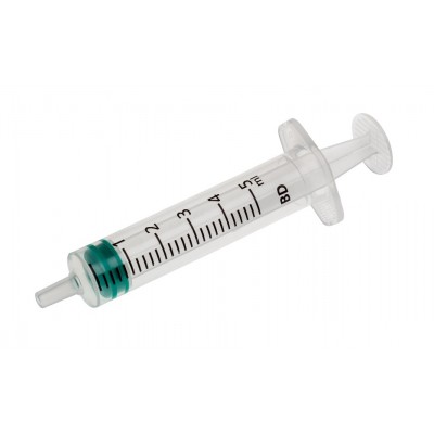 Injectiespuit 3-delig  5cc ( 100 stuks )