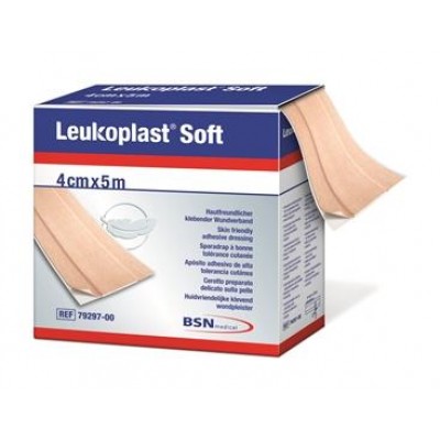 Leukoplast Soft 5m x 4cm, per rol