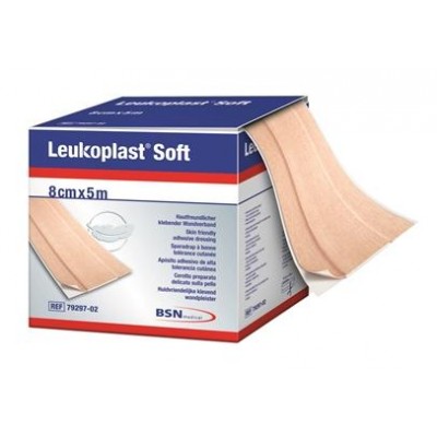 Leukoplast Soft 5m x 8cm, per rol