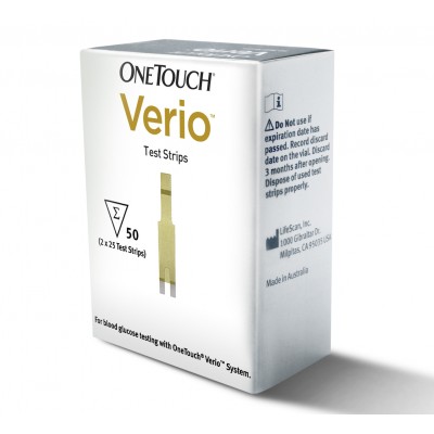 Lifescan One Touch Verio, 50 strips