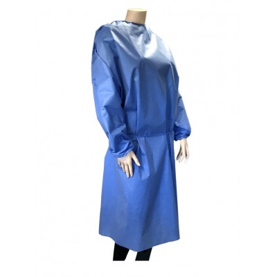 Non woven schort met lange mouw, per stuk
