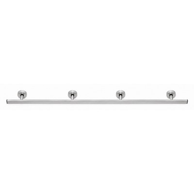 RVS wandrail 150cm inclusief set RVS afdekrozetten, per stuk