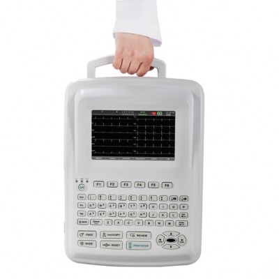SE-1201 12-kanaals cardiograaf met interpretatie en touchscreen