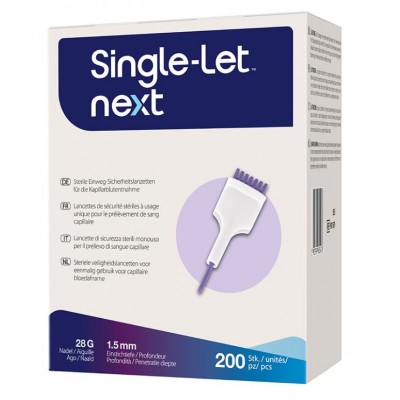 Single-Let Next veiligheidslancet, doos a 200 stuks