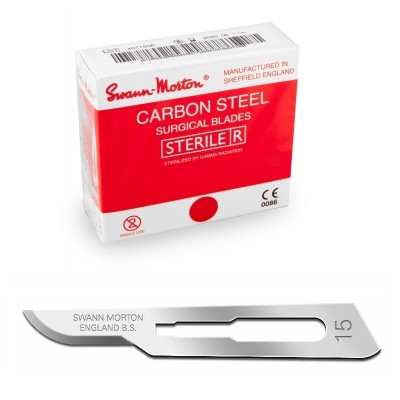 Swann Morton scalpel steriel no. 15 ( 100 stuks )