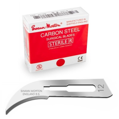 Swann Morton scalpel steriel no. 12 ( 100 stuks )