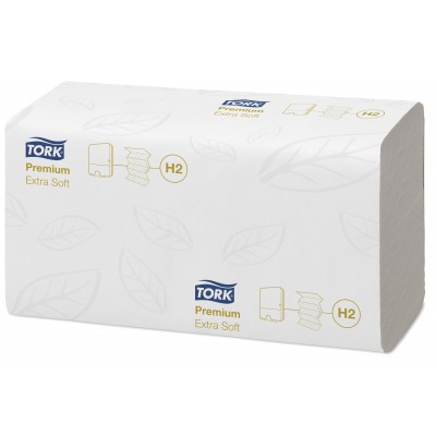 Tork Premium HT-interfold 2-lgs handdoek, per 2100 stuks