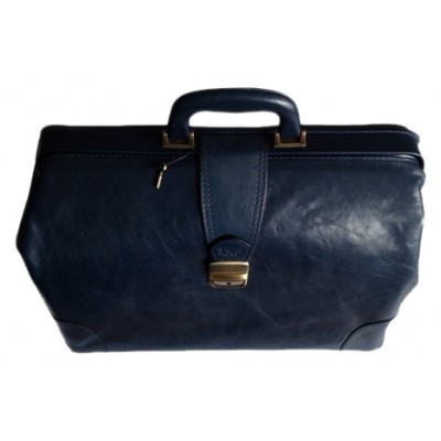 WMP Artsentas leer, kleur: donker blauw