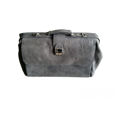 WMP Vintage Artsentas leer, Grijs, per stuk